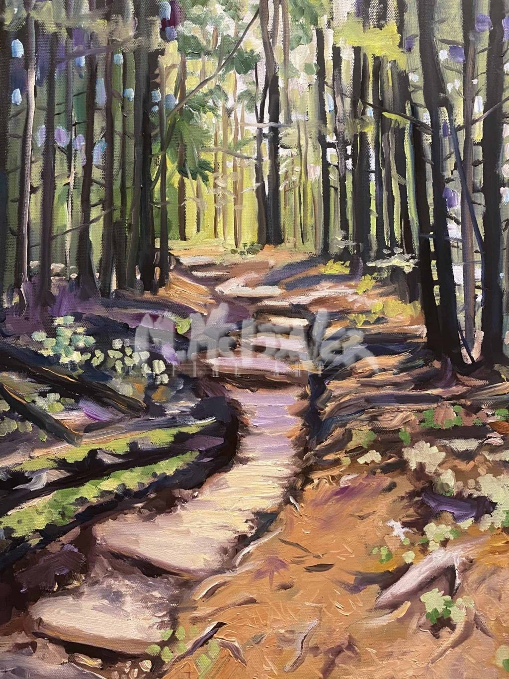 Andrews Bald Trail Painting