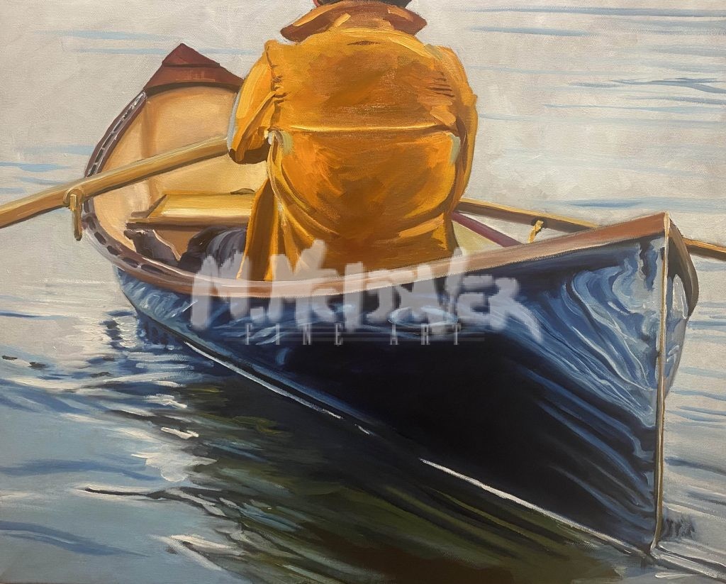 row boat painting