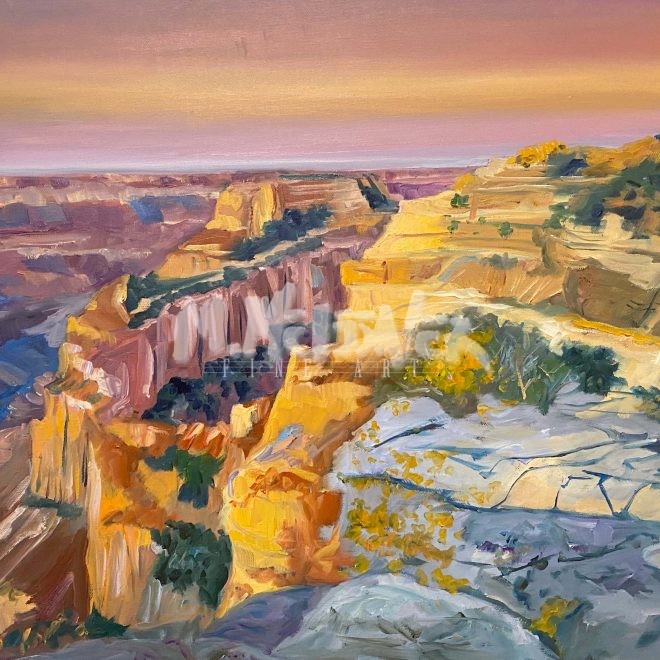 Grand Canyon Oil Painting by Michael Meissner
