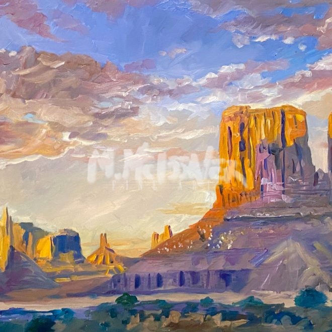 Monument Valley Oil Painting by Michael Meissner