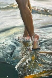 Feet in the surf